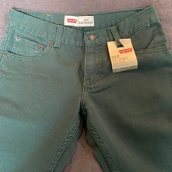 Levi’s 513 Hunter Green Jeans, Sz 16, NWT! - Picture 1 of 5